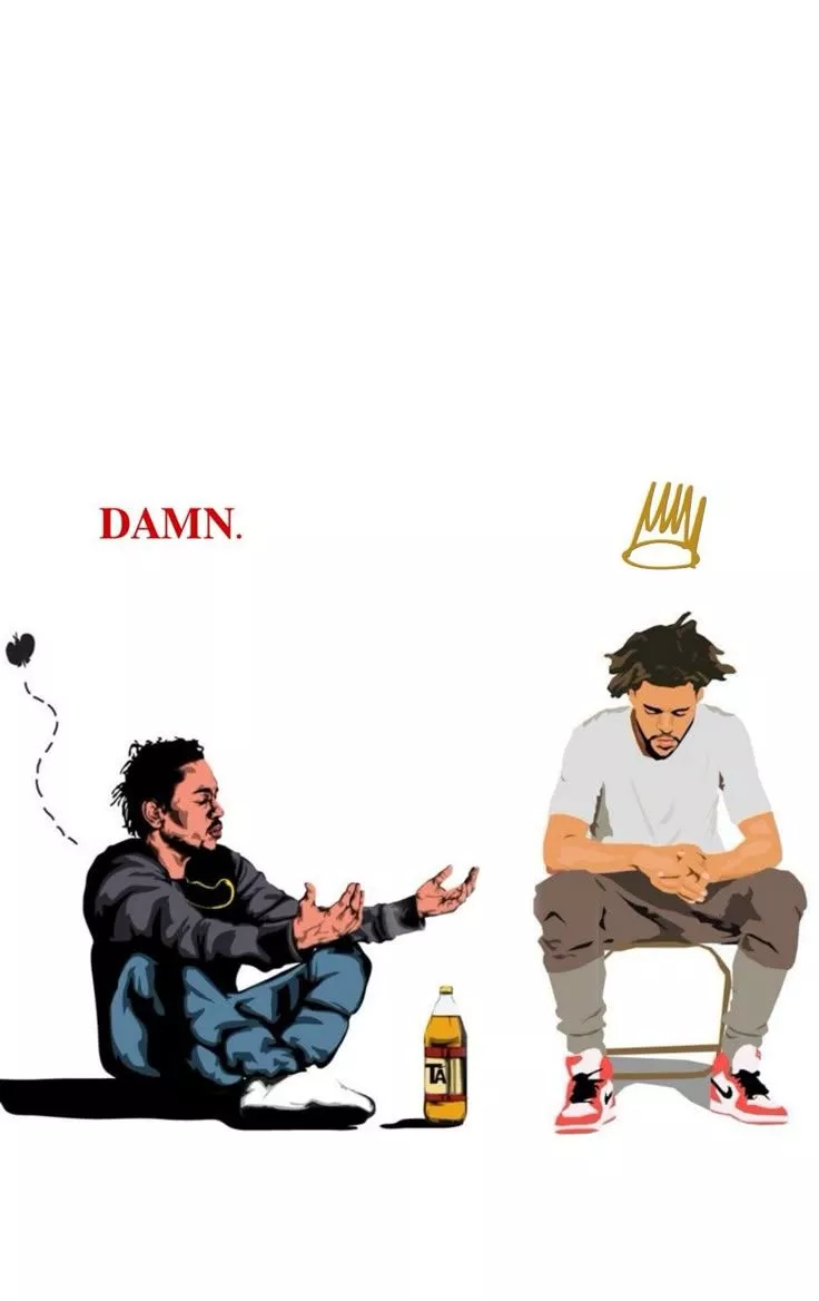 KENDRICK LAMAR & J.COLE WALLPAPER PHONE ART