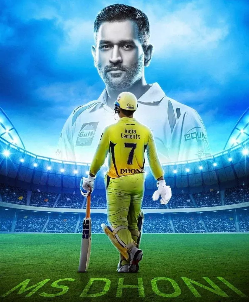 Craft Valley MS Dhoni HD Poster Print