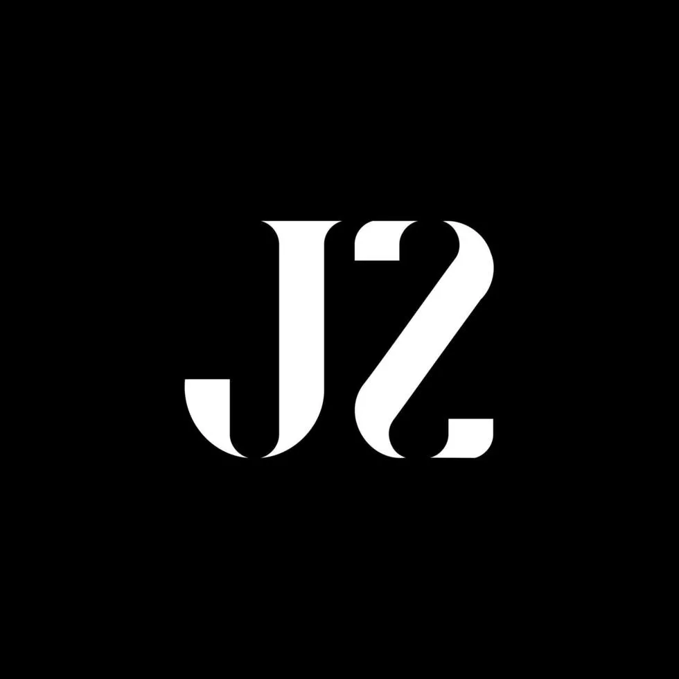 color. JZ logo, J Z design. JZ