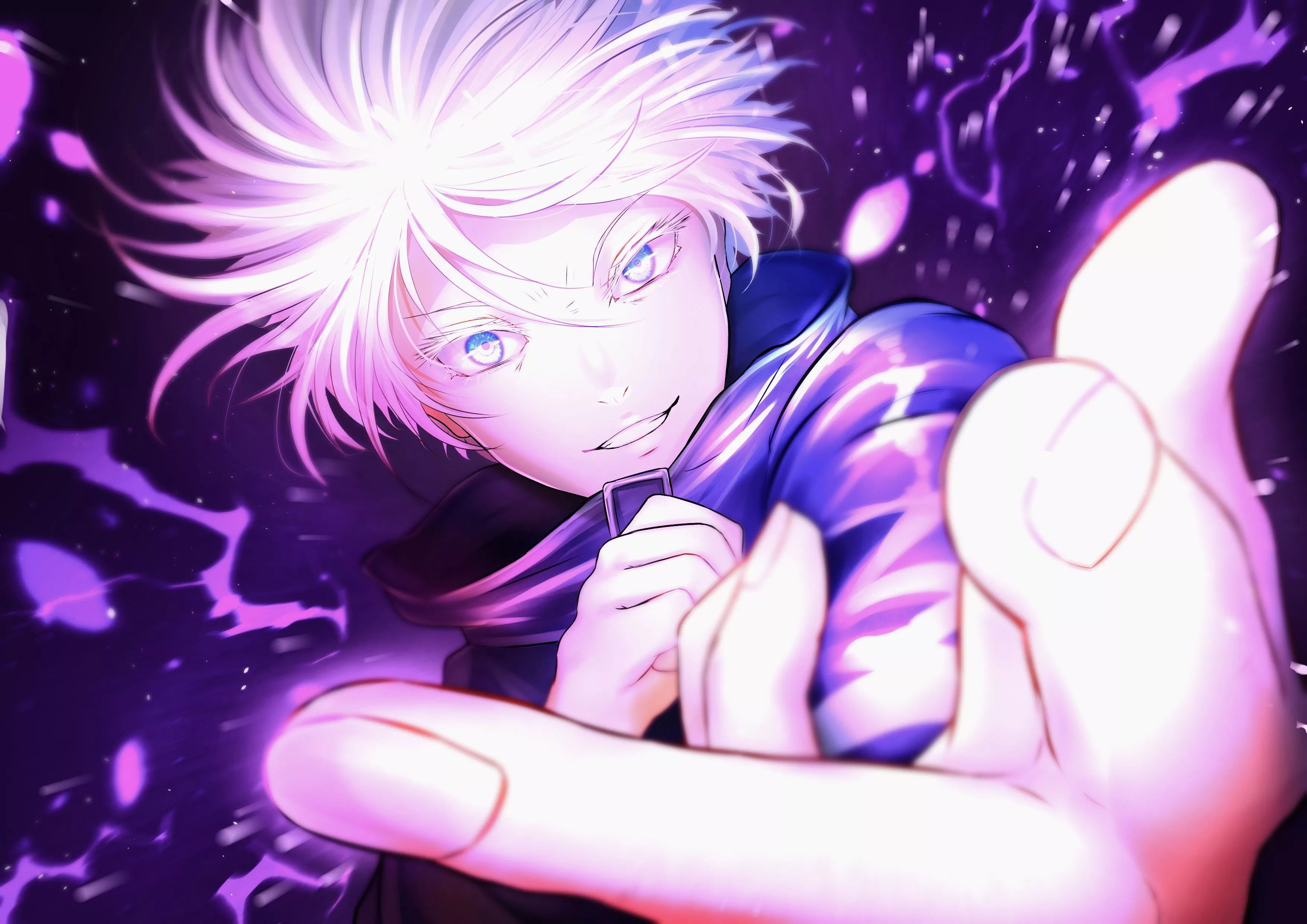 Download Blue Eyes White Hair Satoru