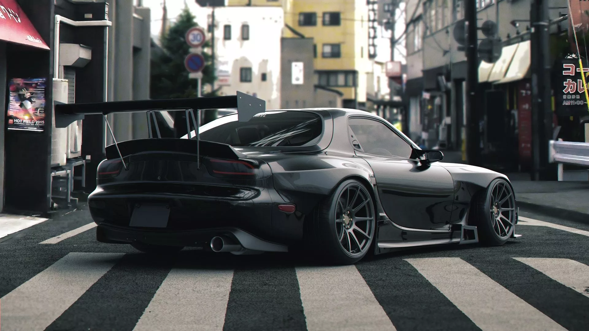 Rendering, Mazda rx7