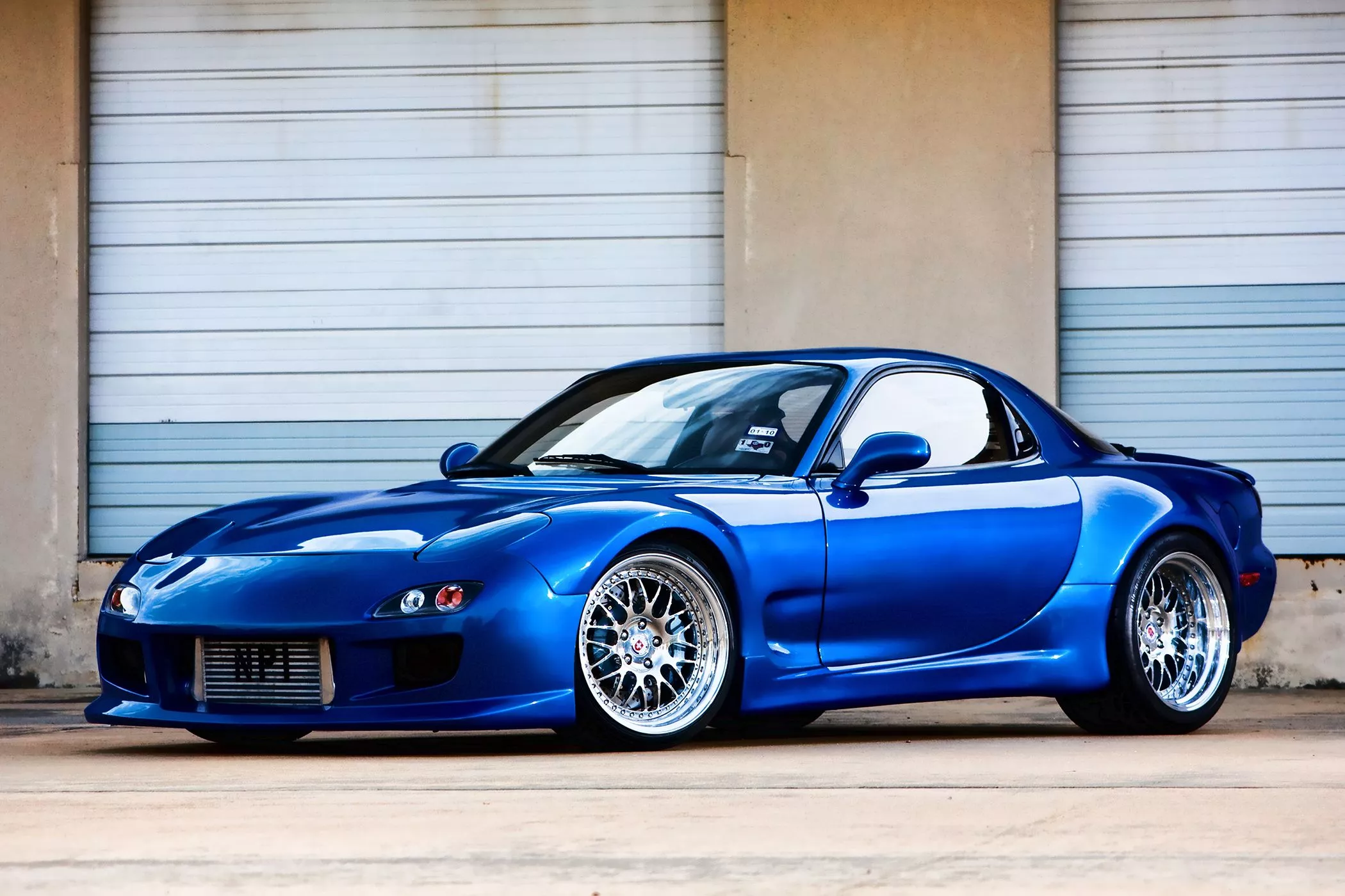 Picture Mazda Rx 7 Blue Cars 2100x1400