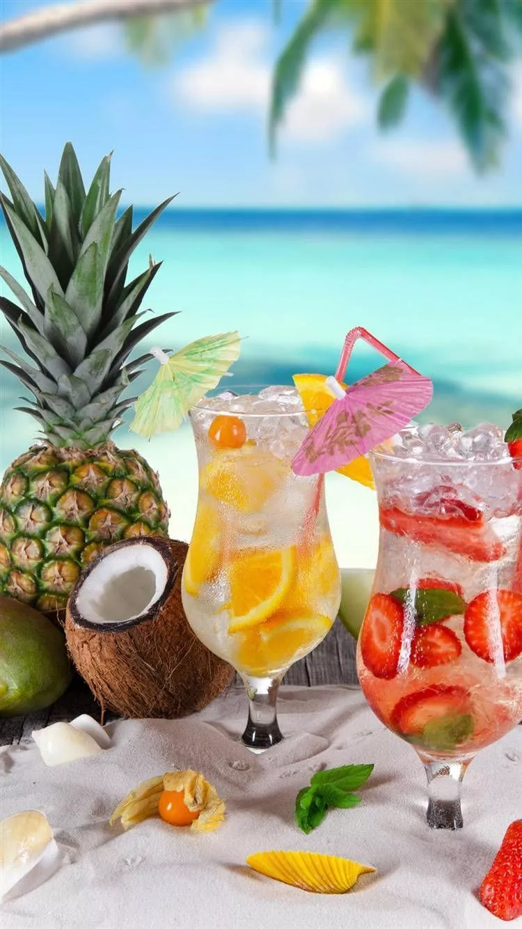 Mixed Fruits Tropical Island Drink