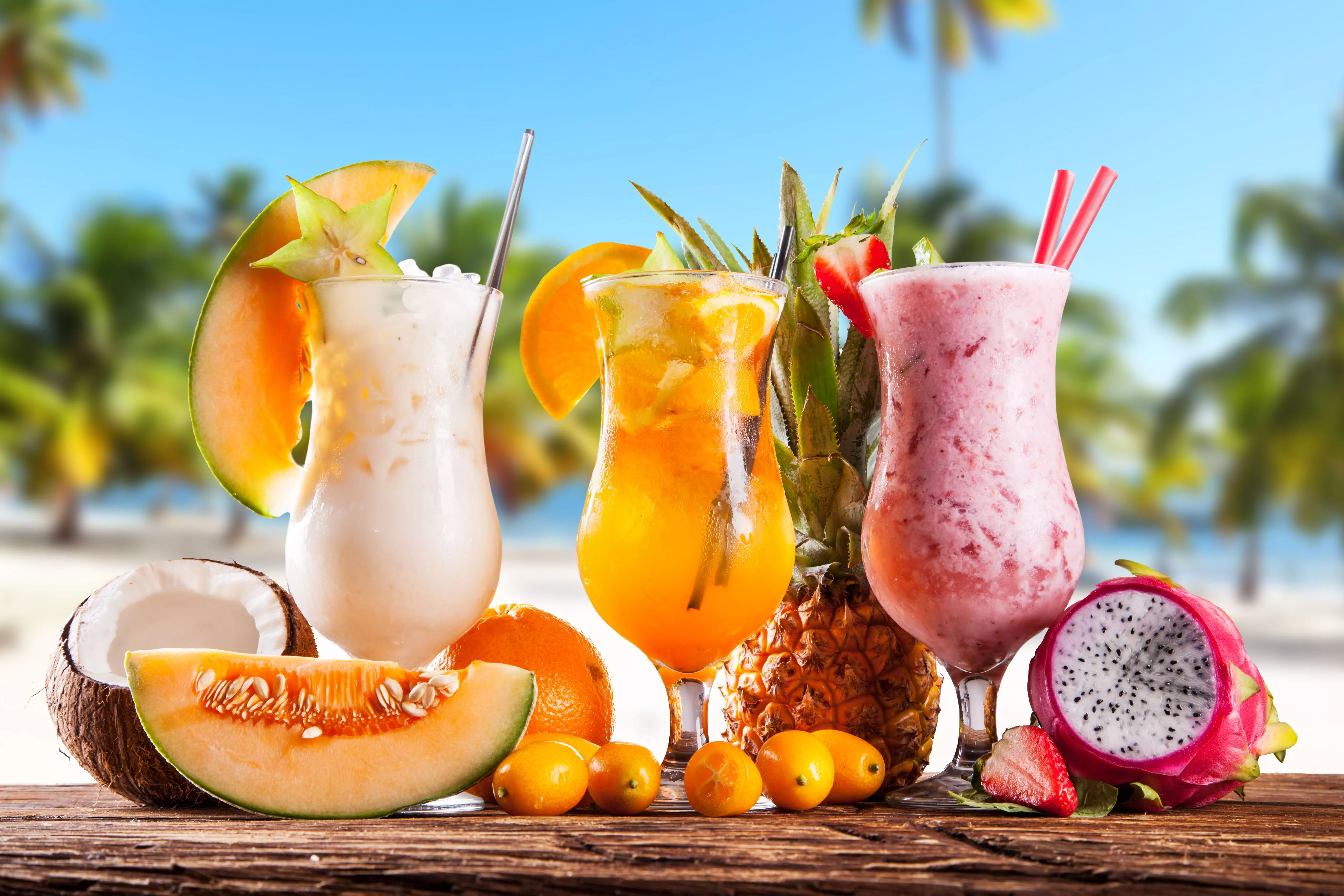 Tropical Fruit Cocktails 4K Ultra HD