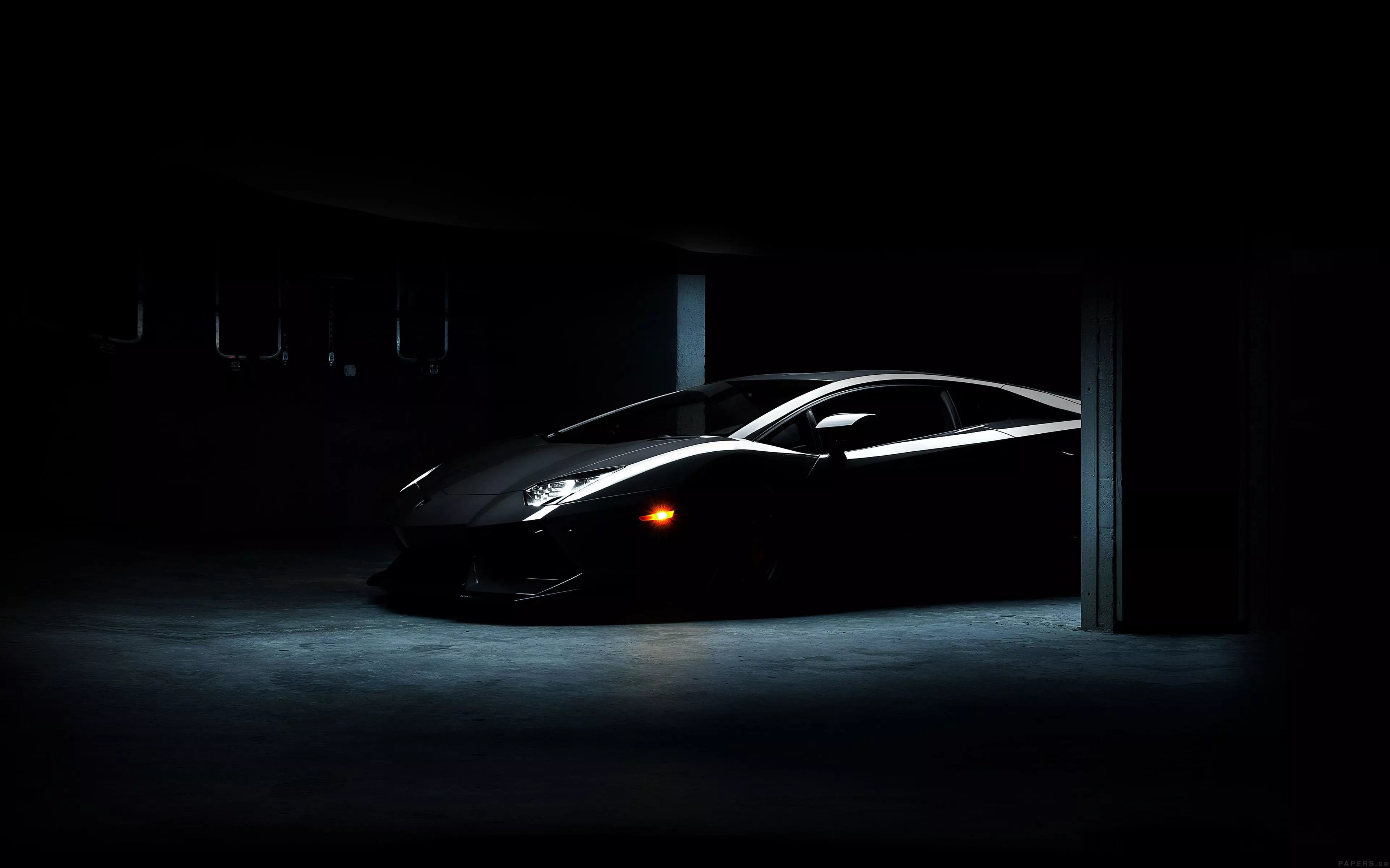 Lamborghini Car Dark Black Awesome