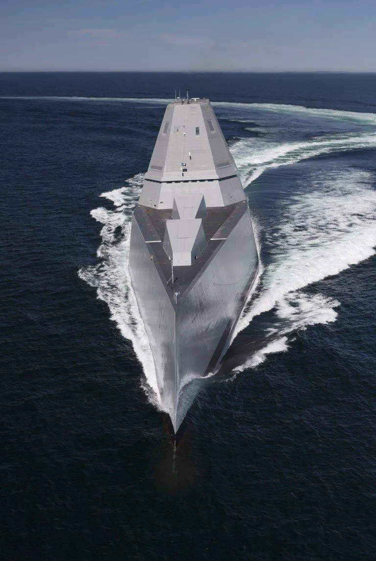 Futuristic Destroyer Zumwalt Delivered