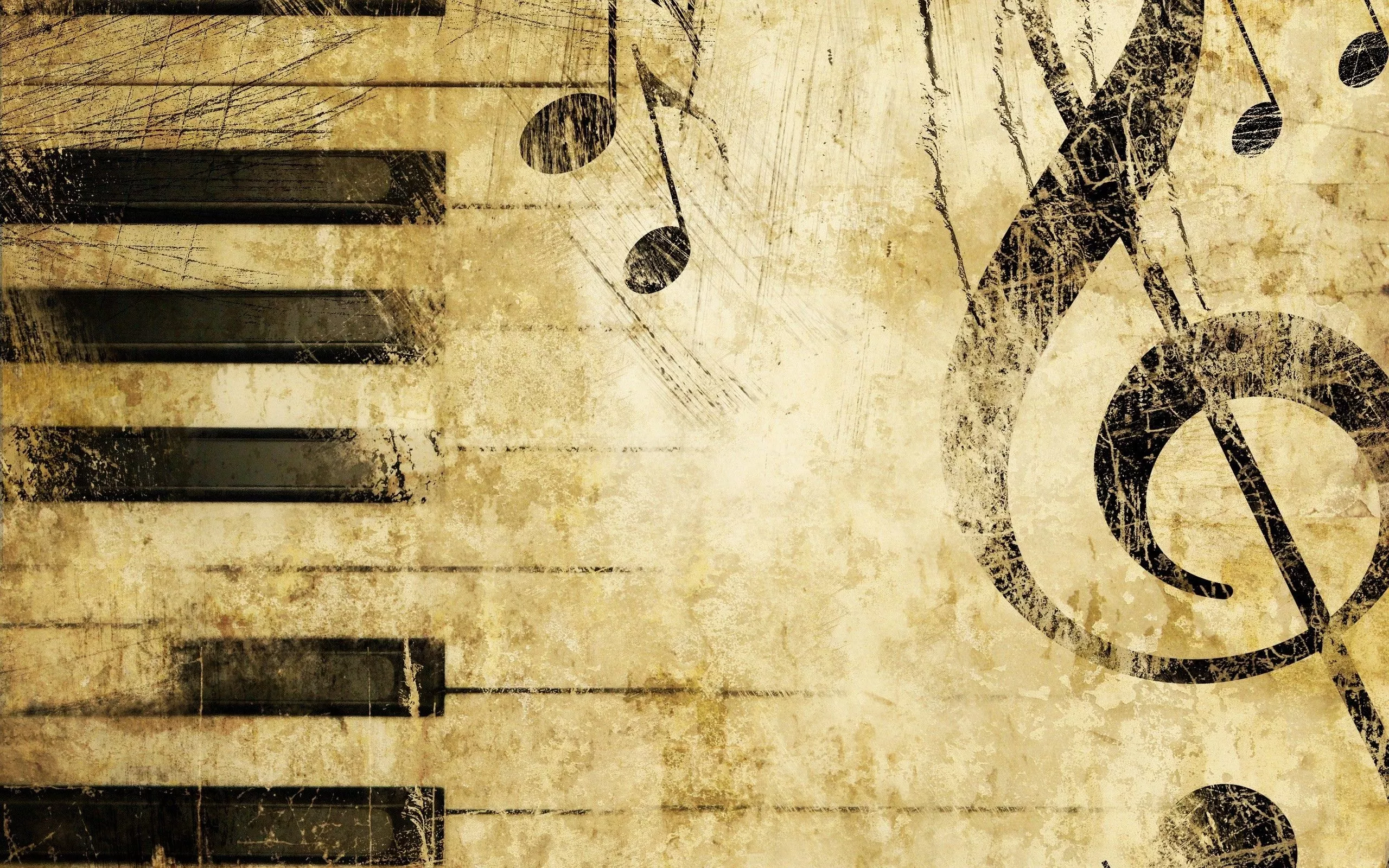 keys, treble clef, music Wallpaper, HD