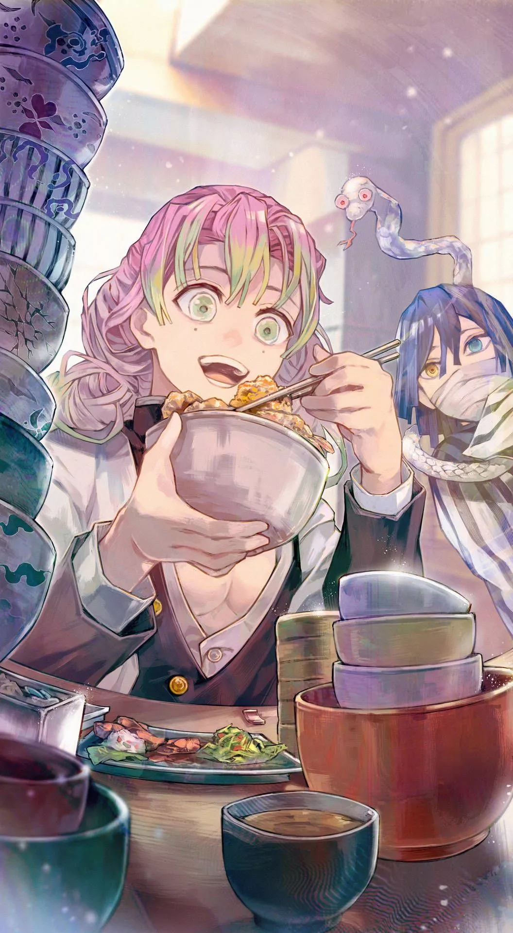 Download free Mitsuri Kanroji Eating