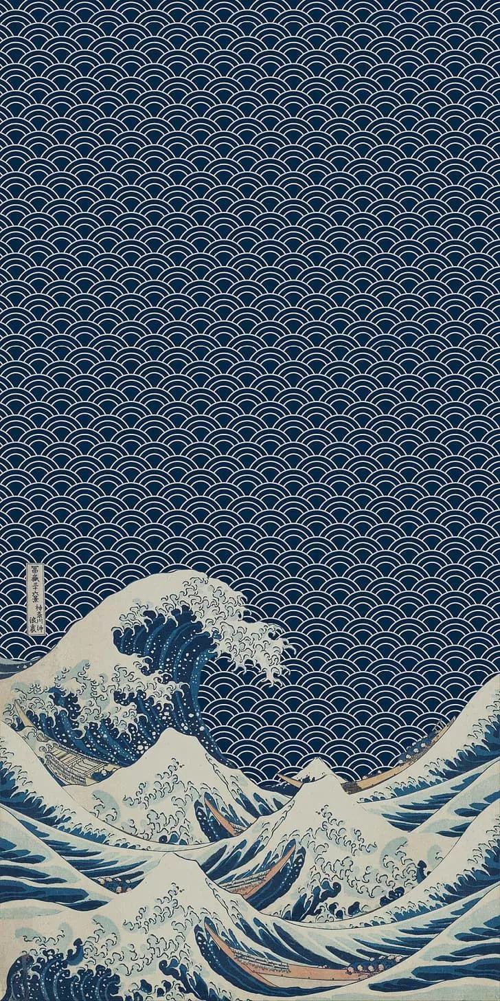 Kanagawa, Hokusai, Japanese Art, phone