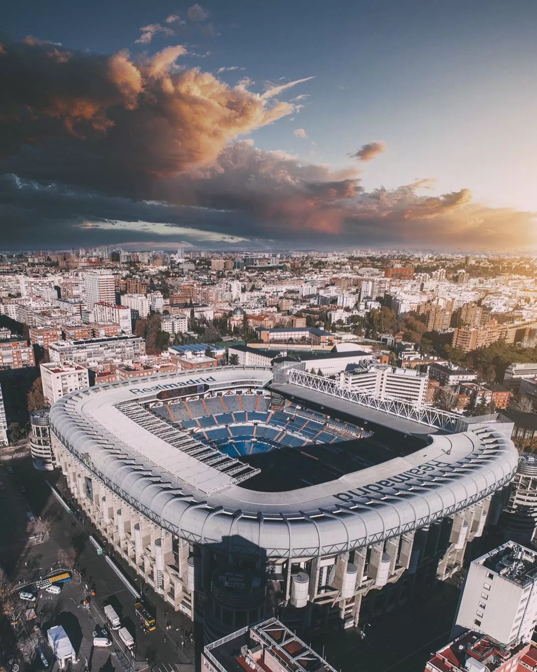 Paseo de la Castellana in Madrid Spain