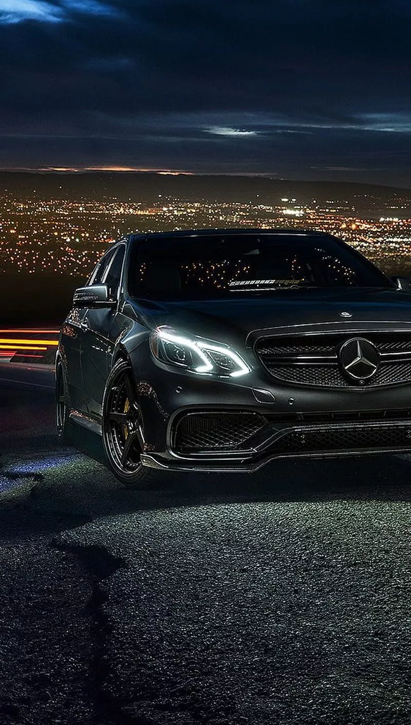 Mercedes E63, black, car, mercedes