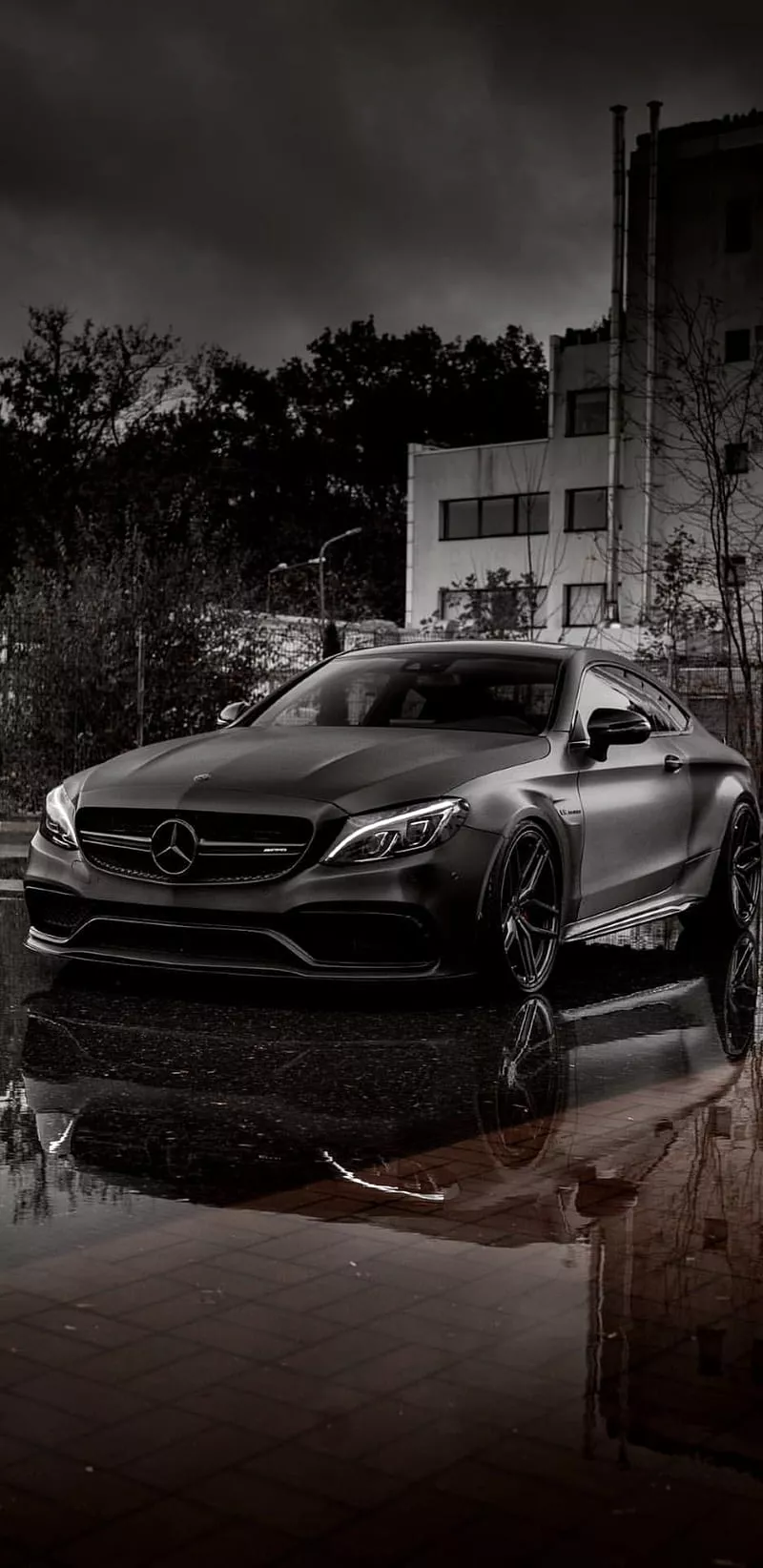 MERCEDES, black beast, HD phone