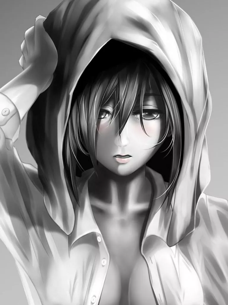 Anime Girl In Hood Galaxy Note HD Wallpaper