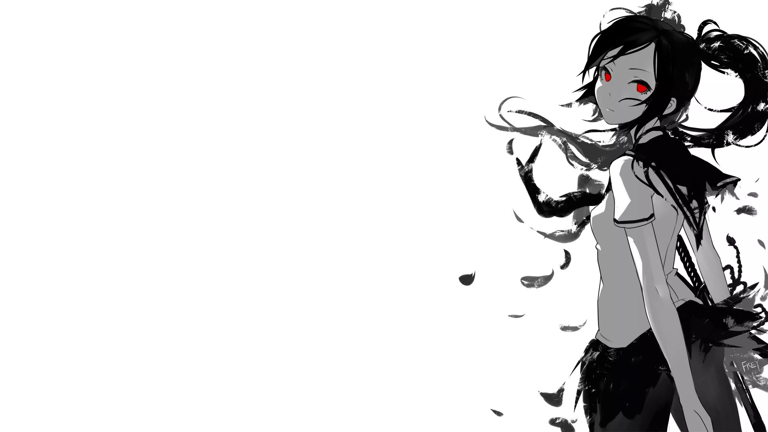 4k Black And White Anime Girl Wallpapers Wallpaper Cave