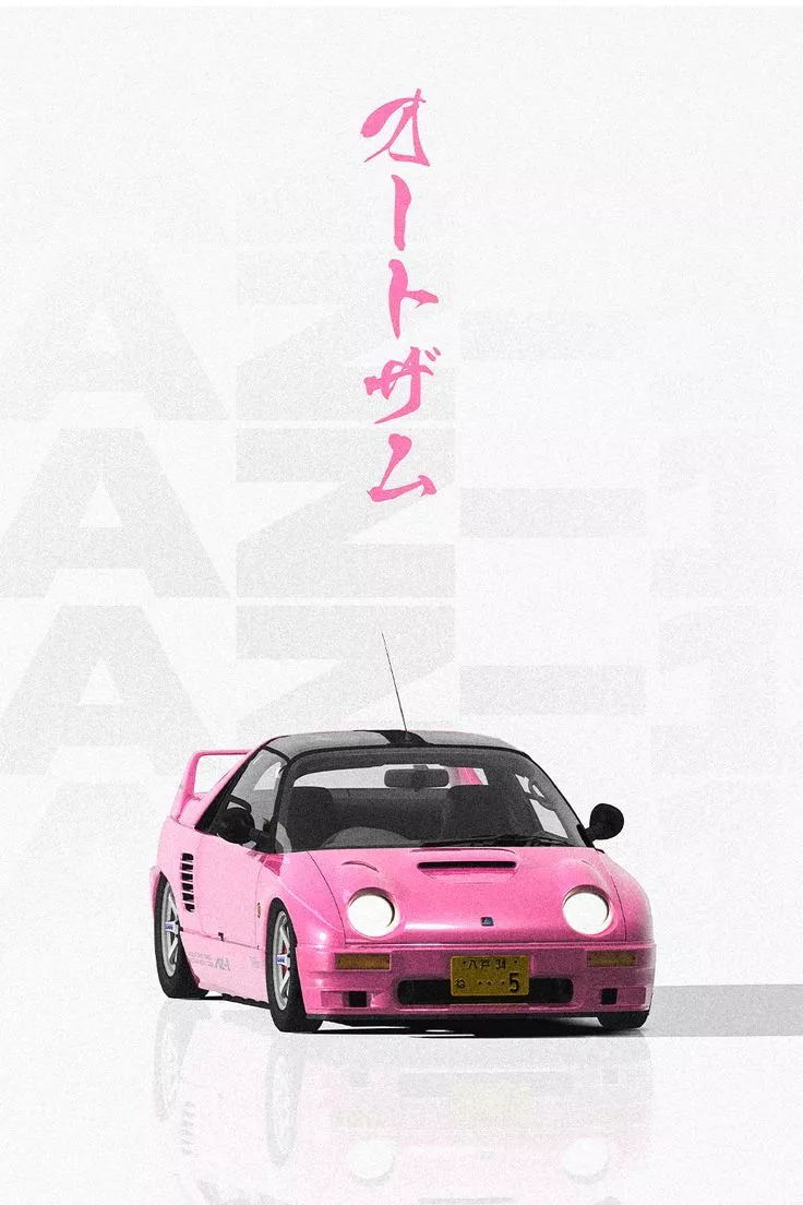 Japanese pink Autozam AZ1 Japanese