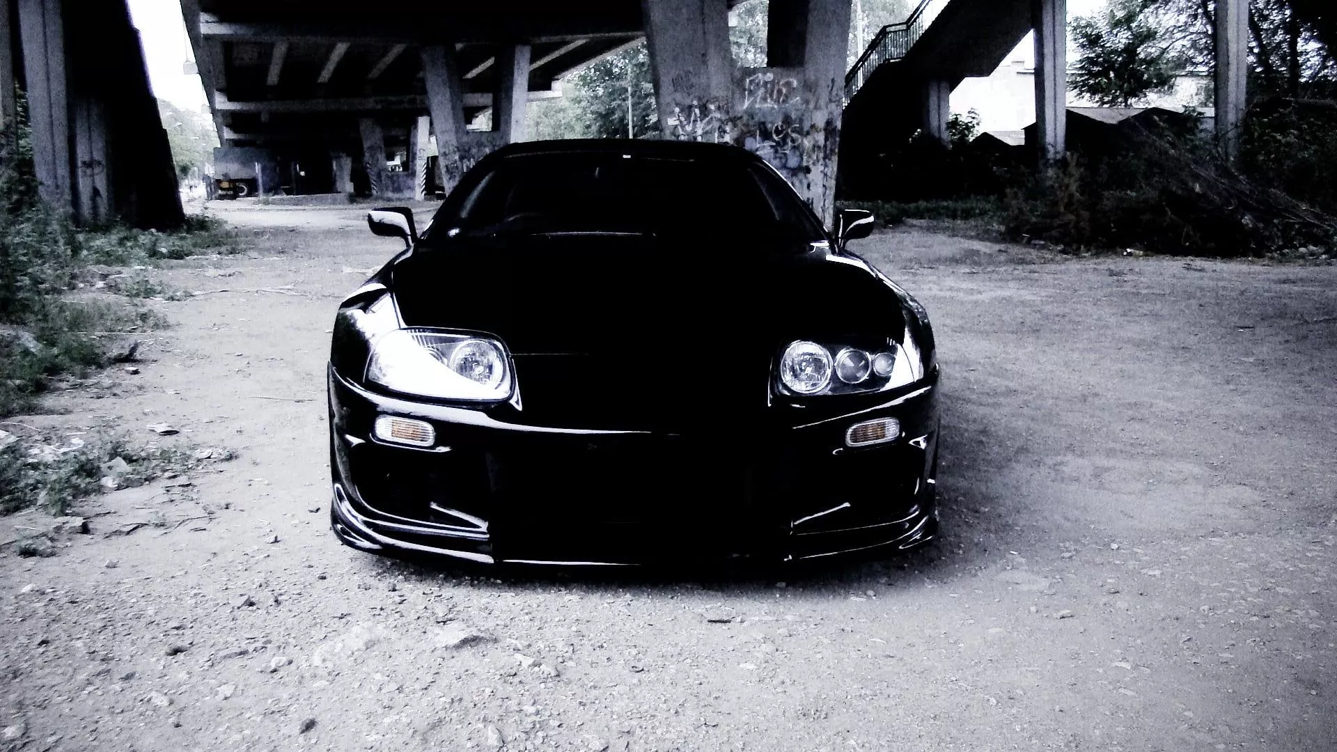 Black car, Toyota Supra, Toyota, car HD