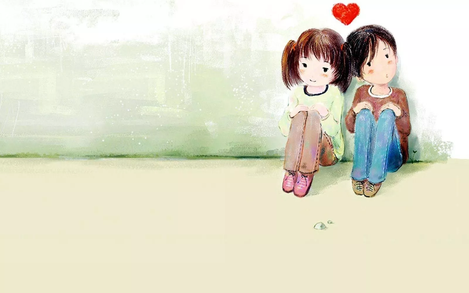 Illustration Of Cute Couple Drawing