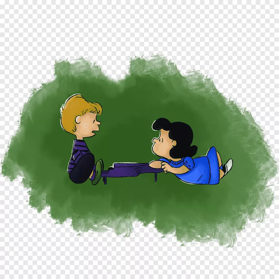 Schroeder Lucy van Pelt Snoopy Drawing