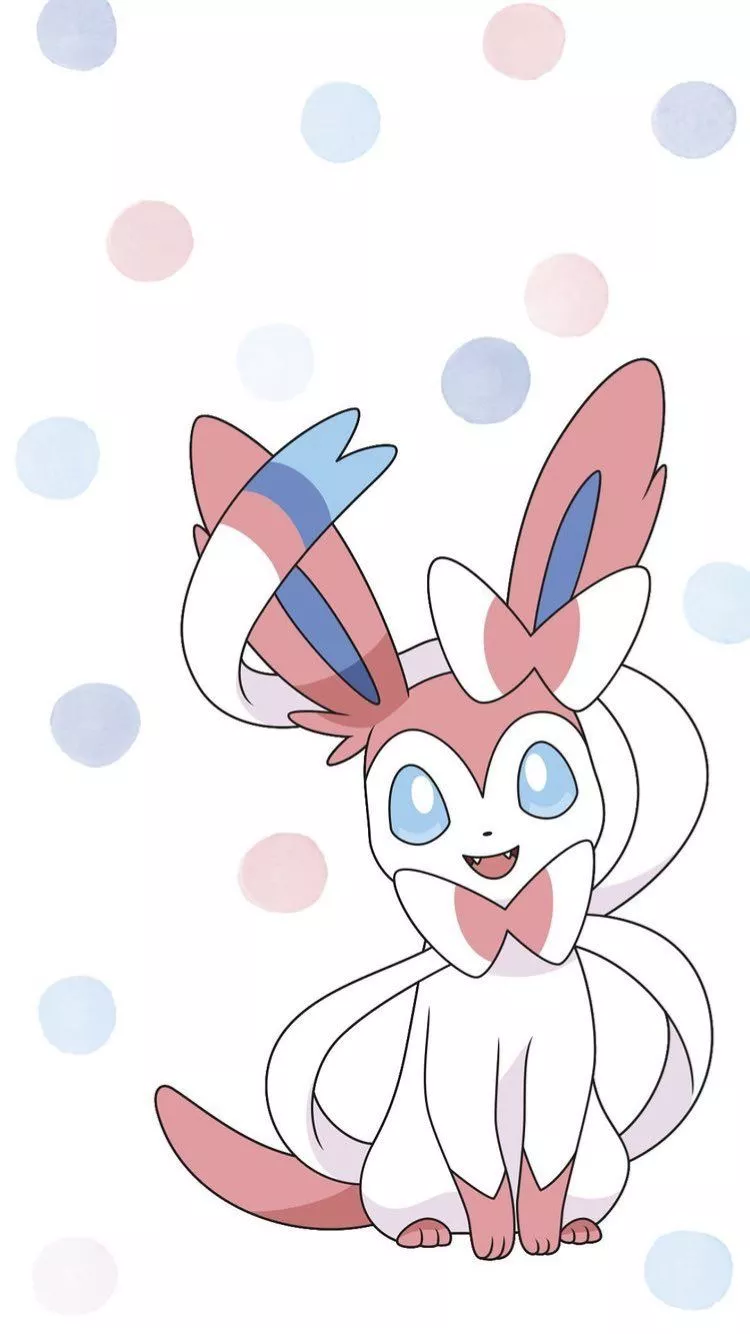 Some official Sylveon phone wallpaper