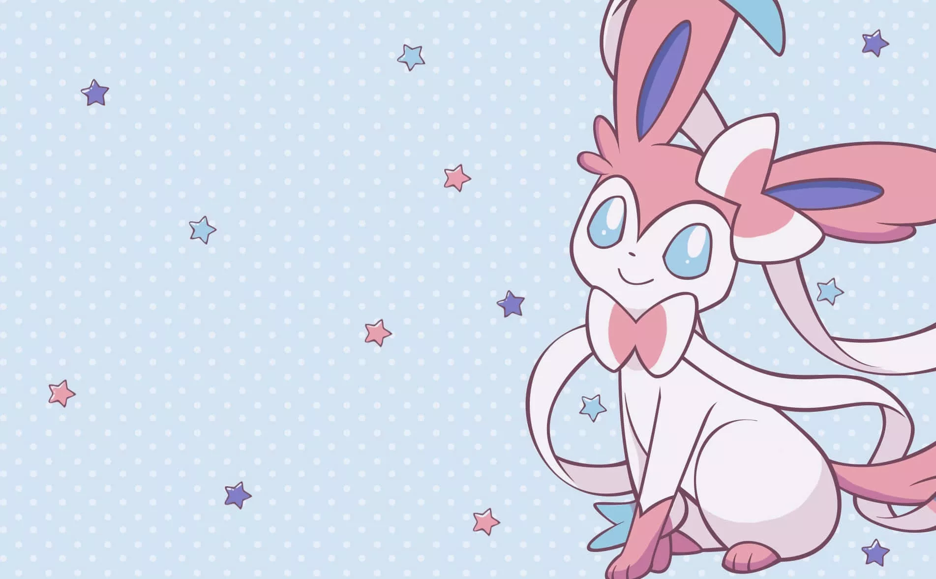 Download A Lovely Sylveon Flying