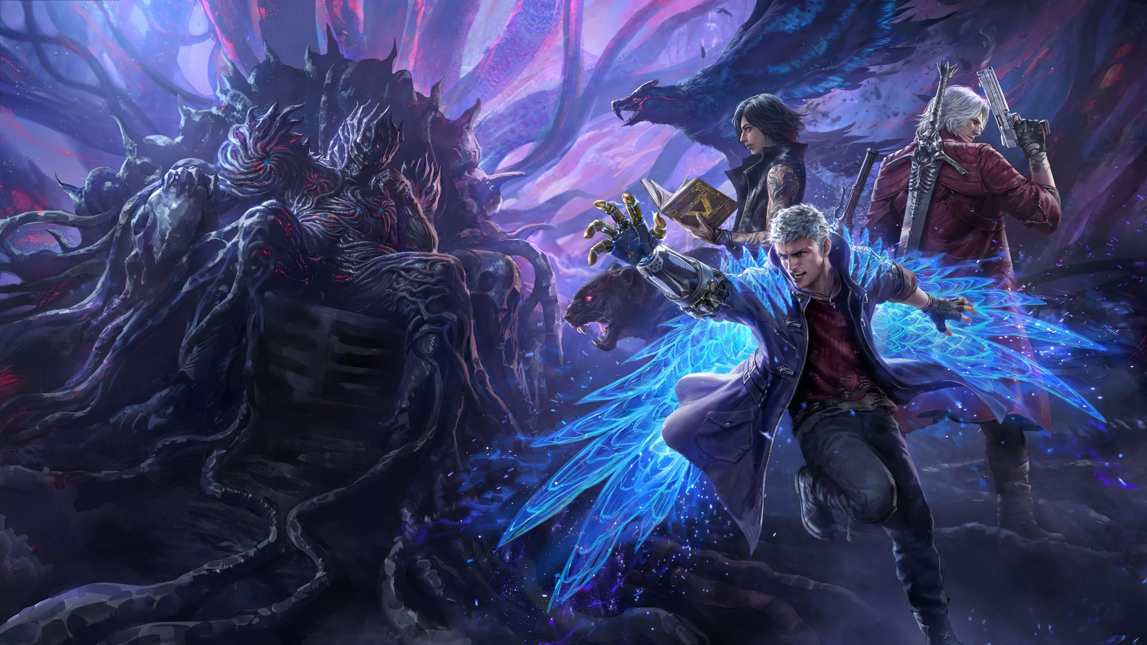 Wallpaper Dante, Nero, Devil May Cry