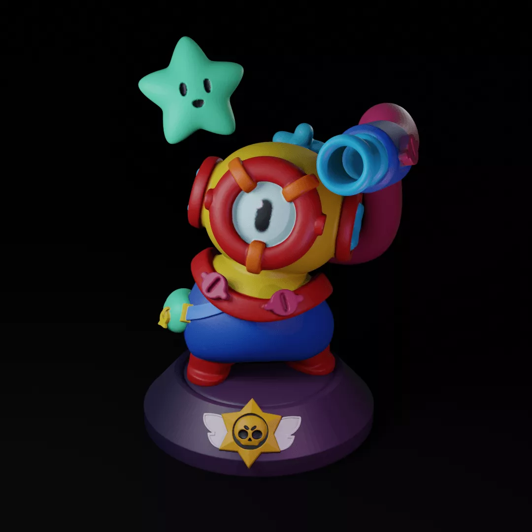 OTIS FIGURE. BRAWL STARS FAN ART