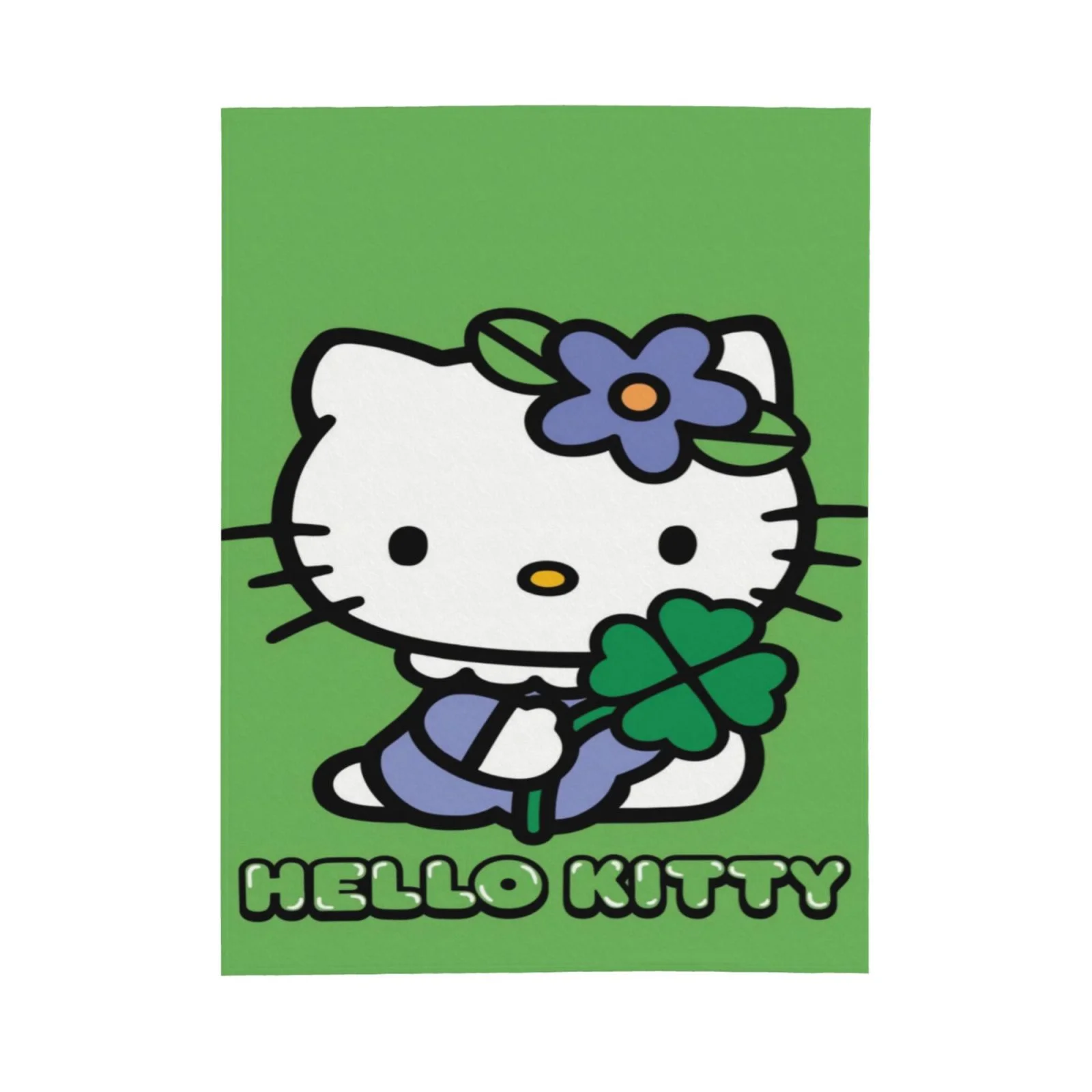 St. Patrick's Day Hello Kitty Blanket