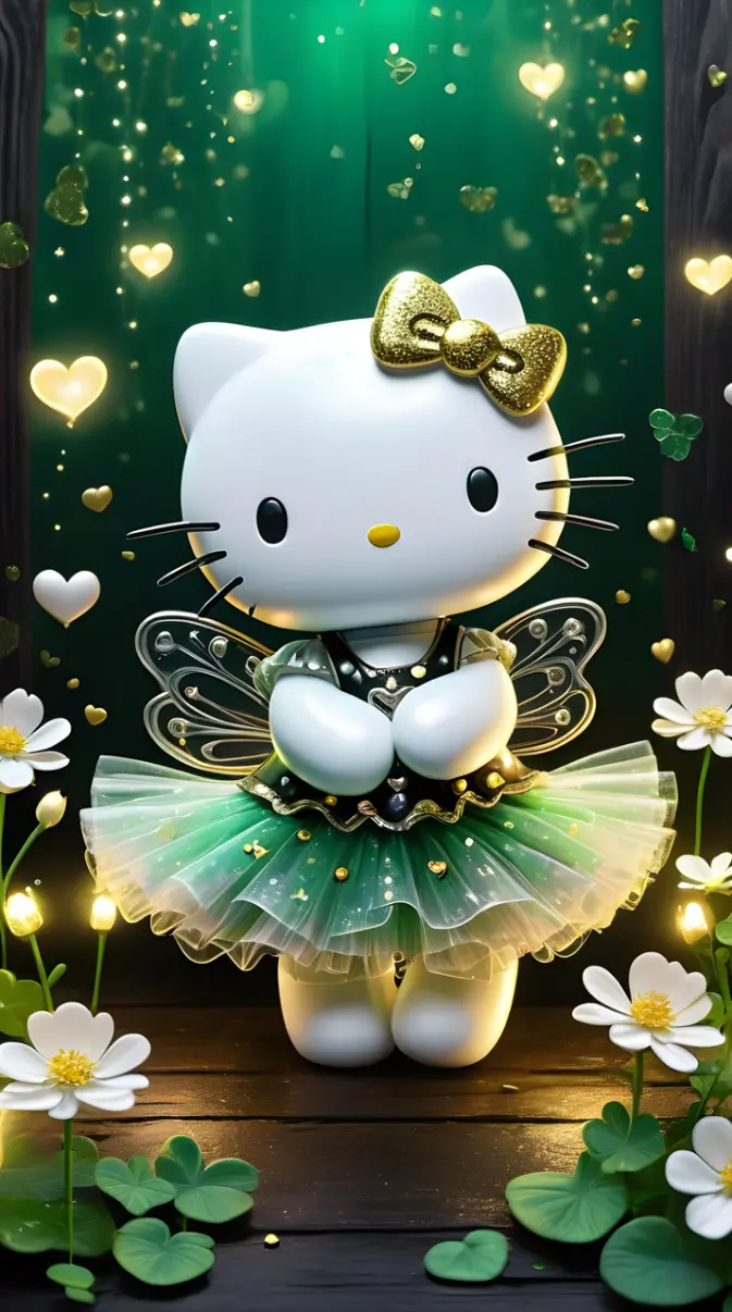 Hello Kitty ☘️ Happy St Patrick's Day