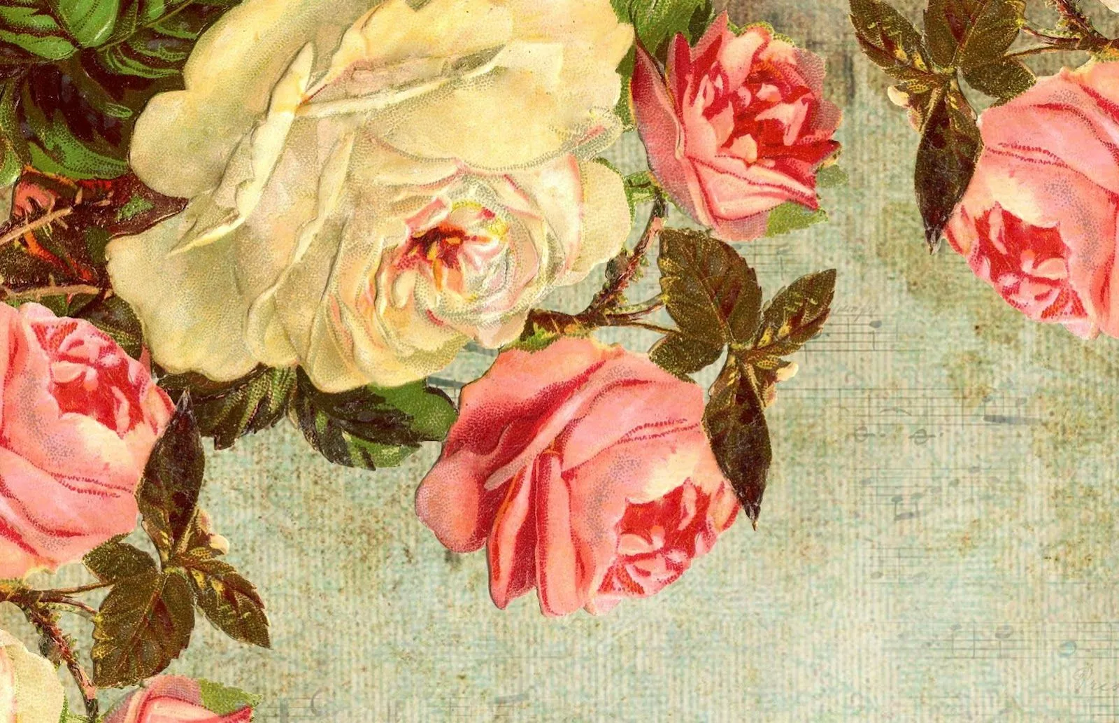 Victorian Rose Wallpaper