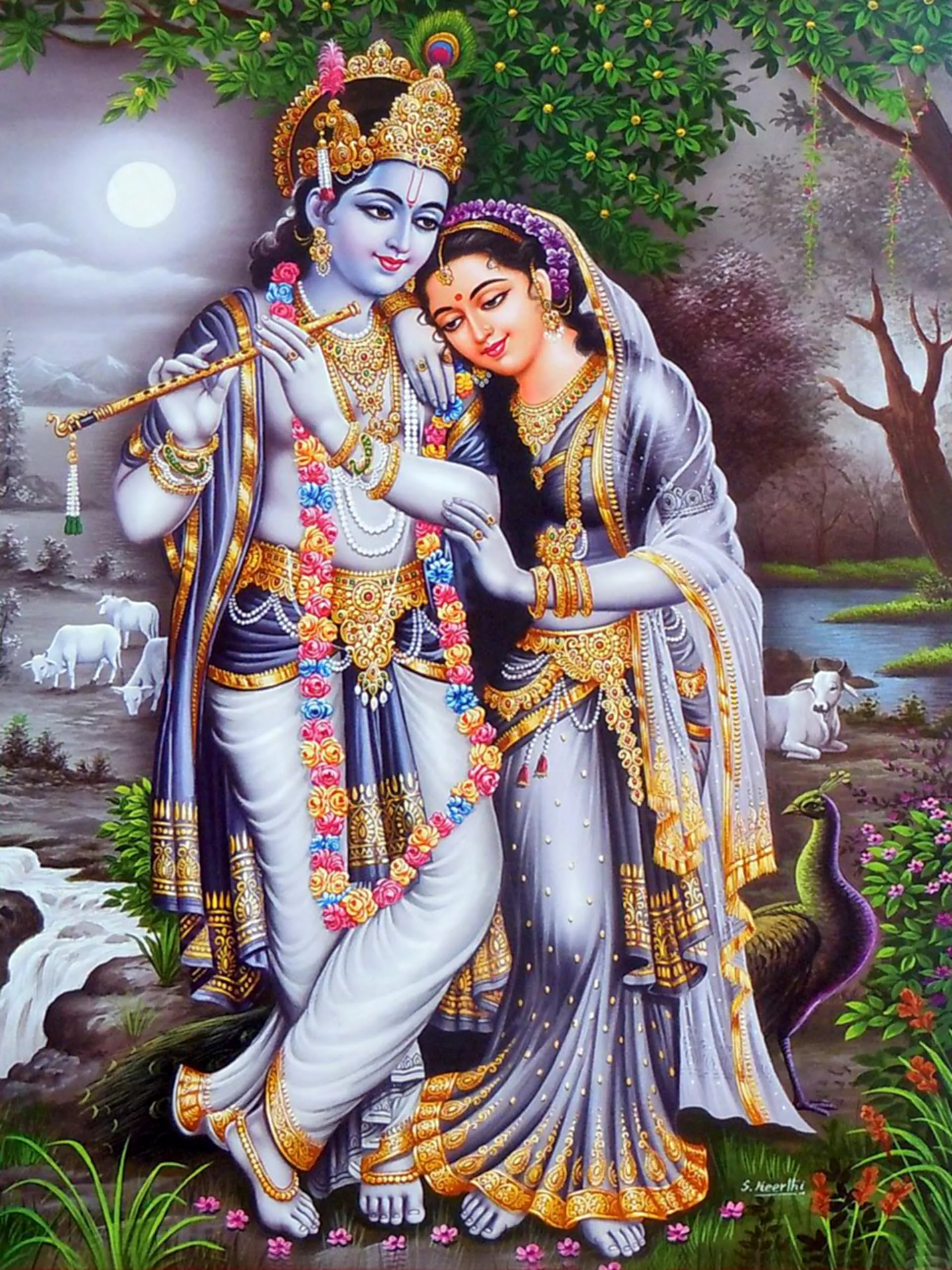 Radha Krishna 3D HD Wallpaper for Home