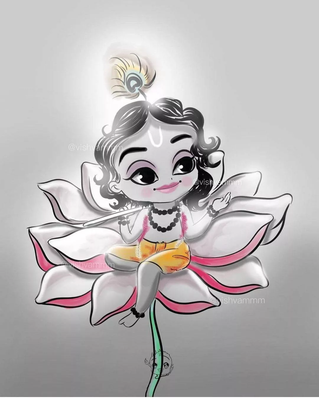 Krishna HD HD Wallpaper