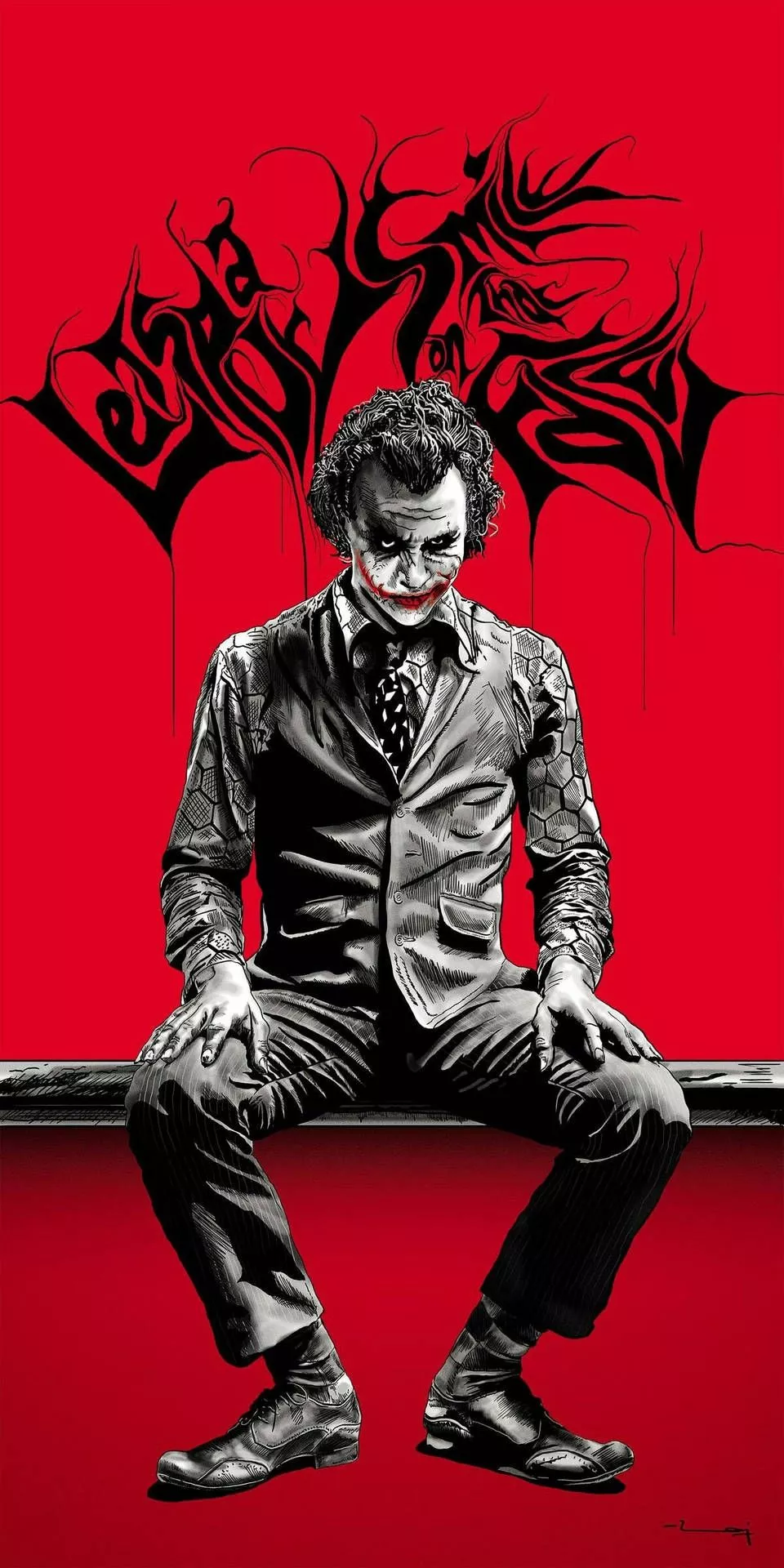 Joker iPhone Gothic Red Formal Suit