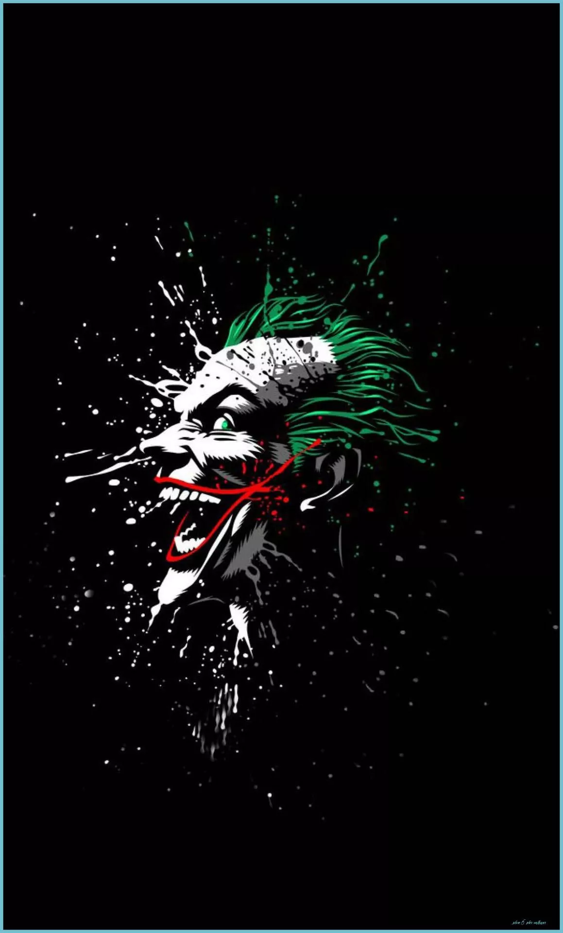 Joker iPhone Artistic Face Splattered
