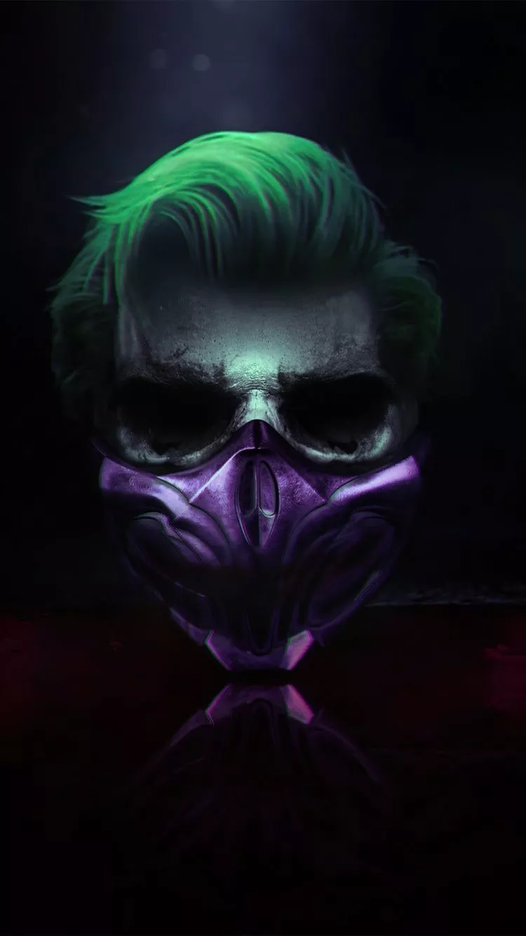 Joker Wallpaper 4K, Mask, Cyberpunk