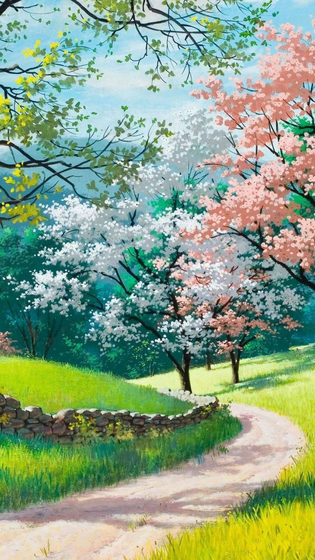 Spring Painting Beautiful Phone