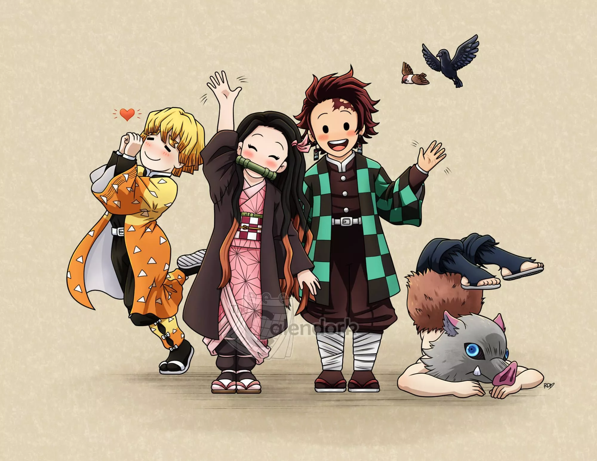 2025 Demon Slayer Wall Calendar