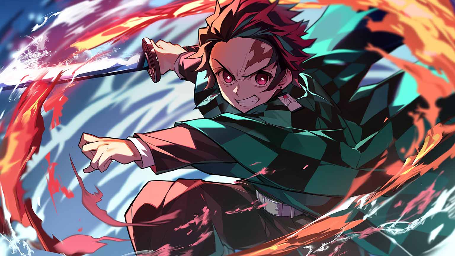 Demon Slayer Tanjiro Kamado Fire