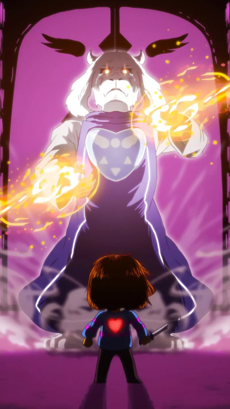 Toriel, frisk, undertale, HD phone