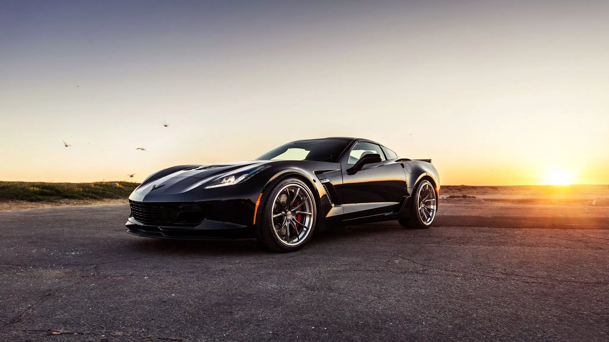 Download Coupé Sunset Black Car Car