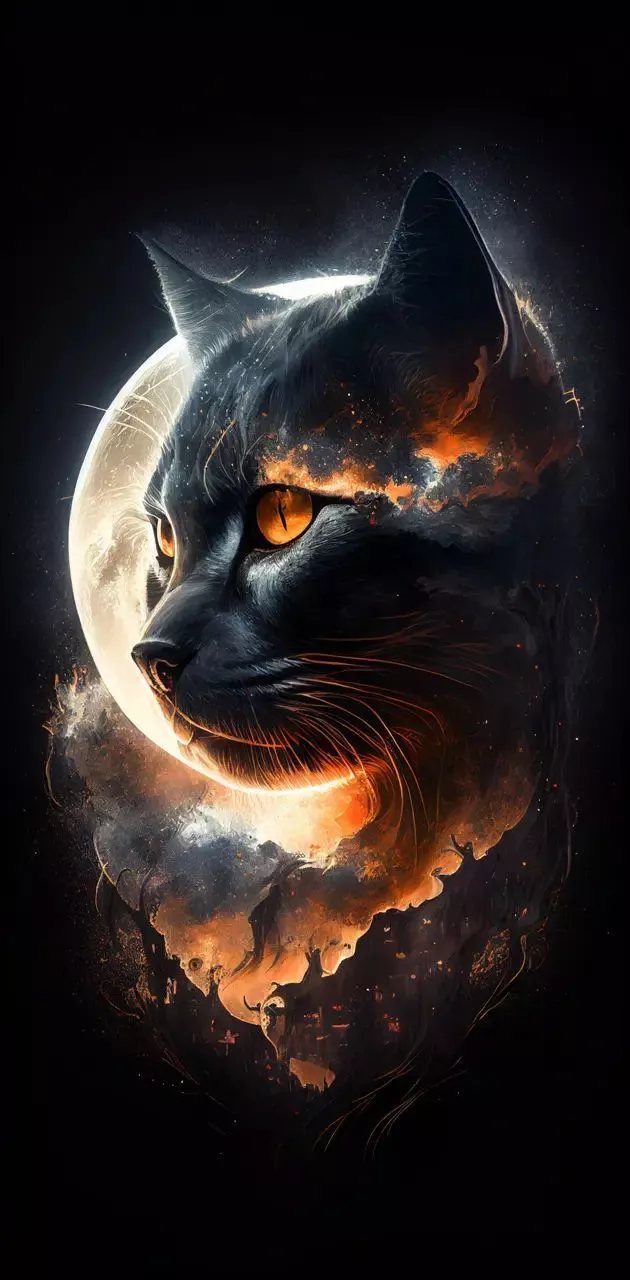 Moon Cat.7 wallpaper