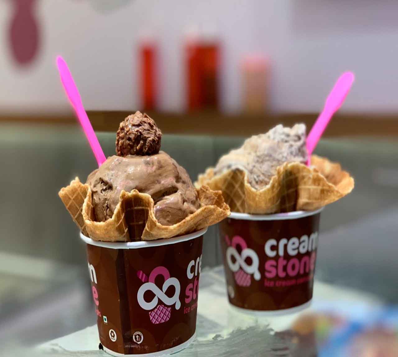 Cold stone ice cream Live stall