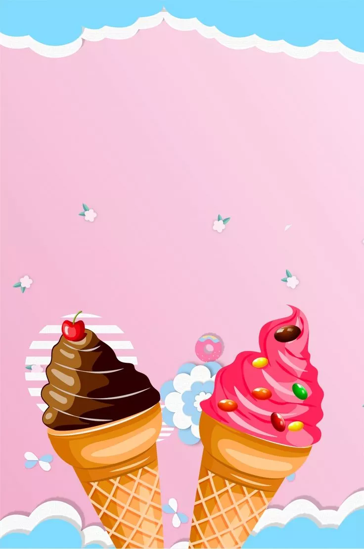Ice Cream Poster Background Wallpaper
