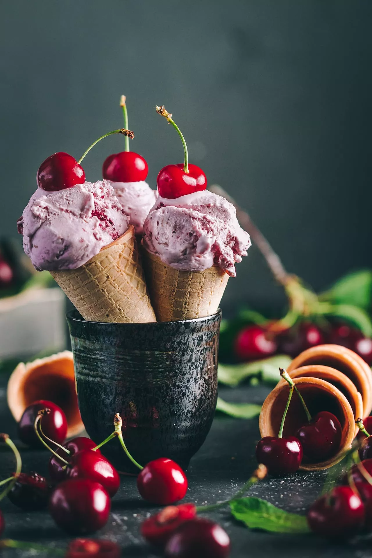 Cherry Ice Cream and EASY