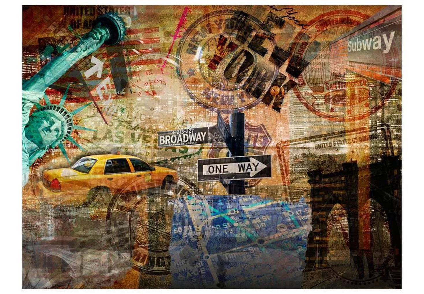 New York Wallpaper Wall Mural