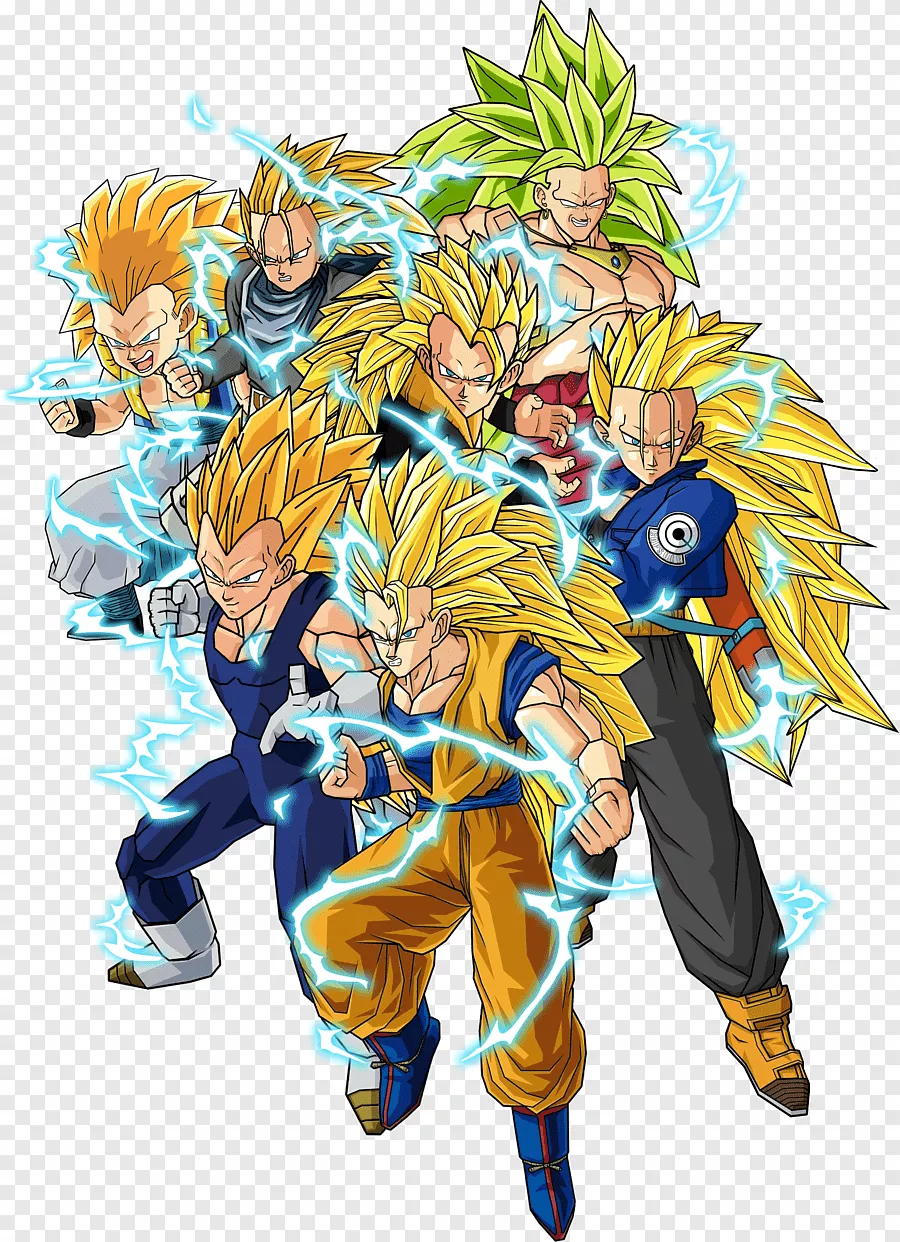 Goku Vegeta Videl Trunks Pan, goku