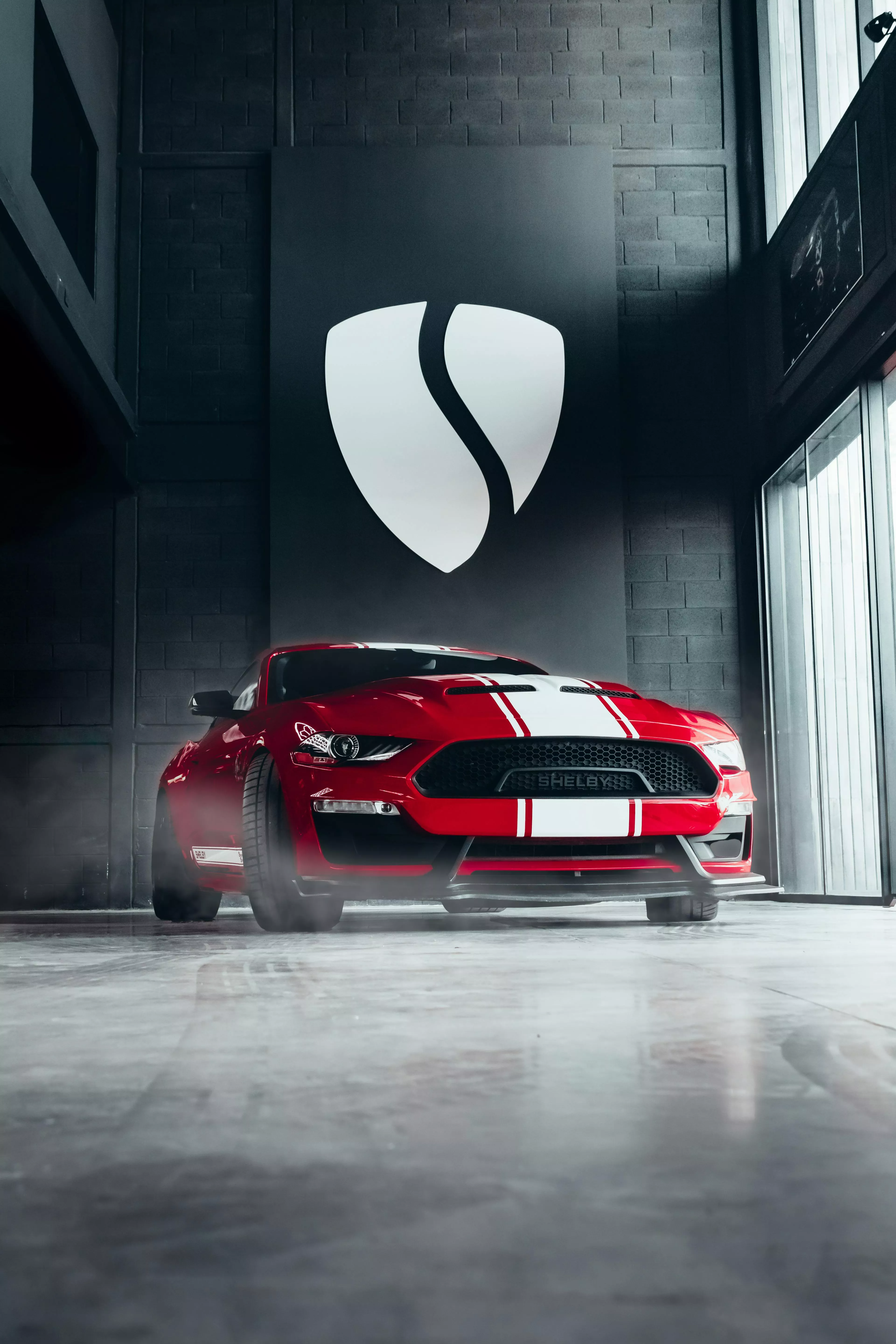 Expensive Red Ford Mustang Shelby GT350