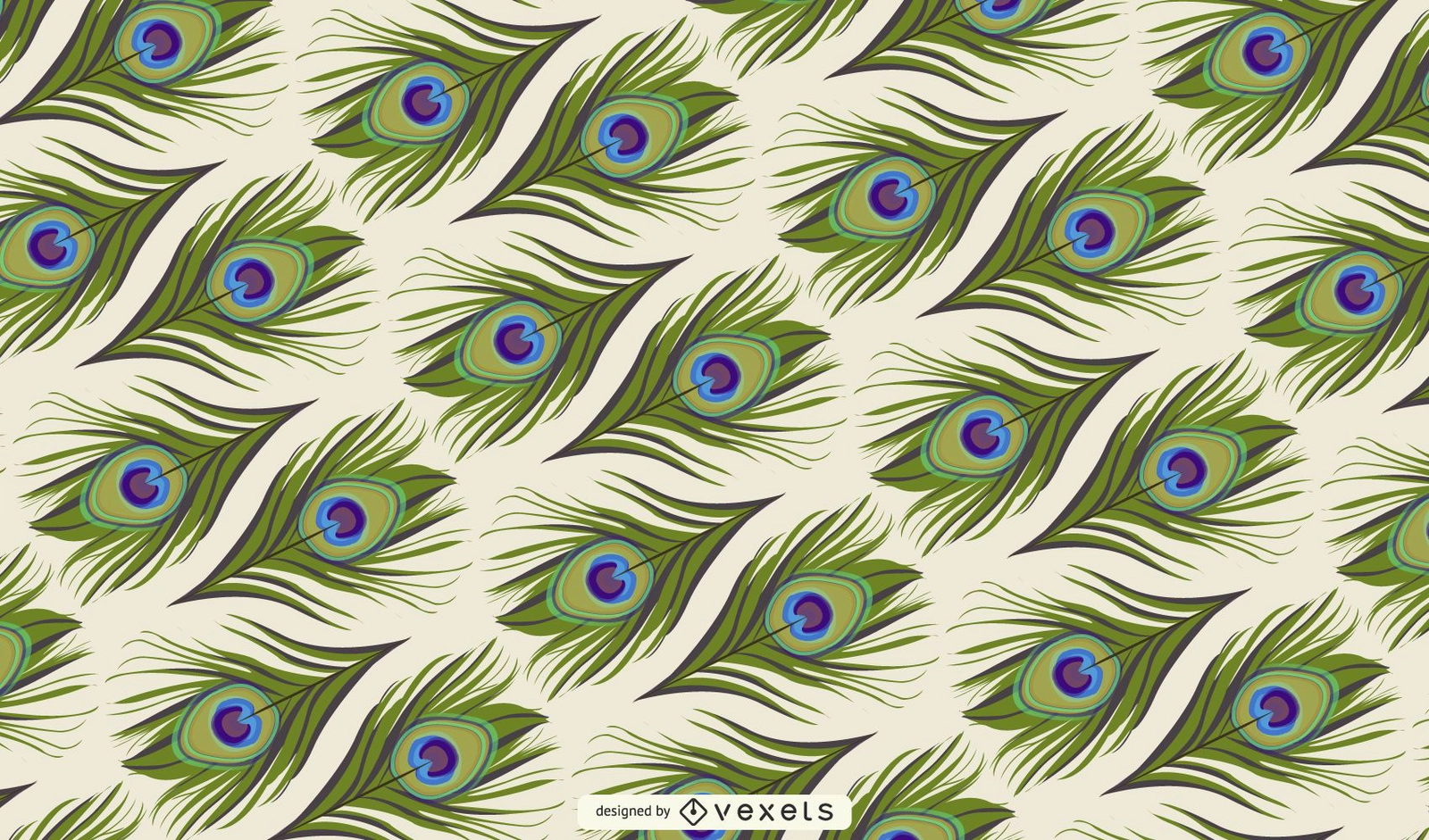 Peacock Feather Background Design