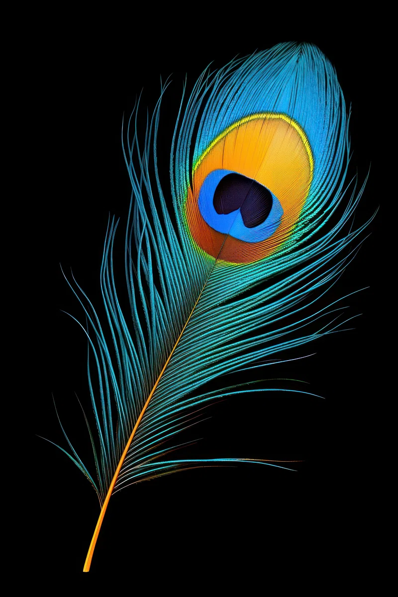 Peacock Feather Image. Free Photo