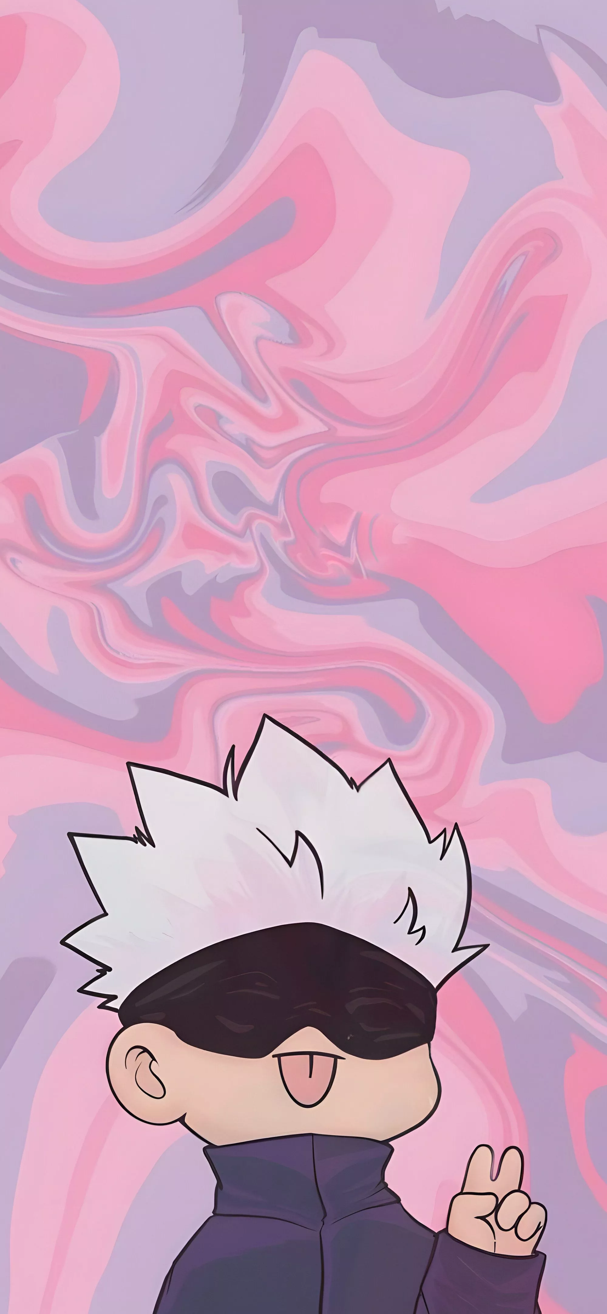 Satoru Gojo Chibi Abstract Wallpaper