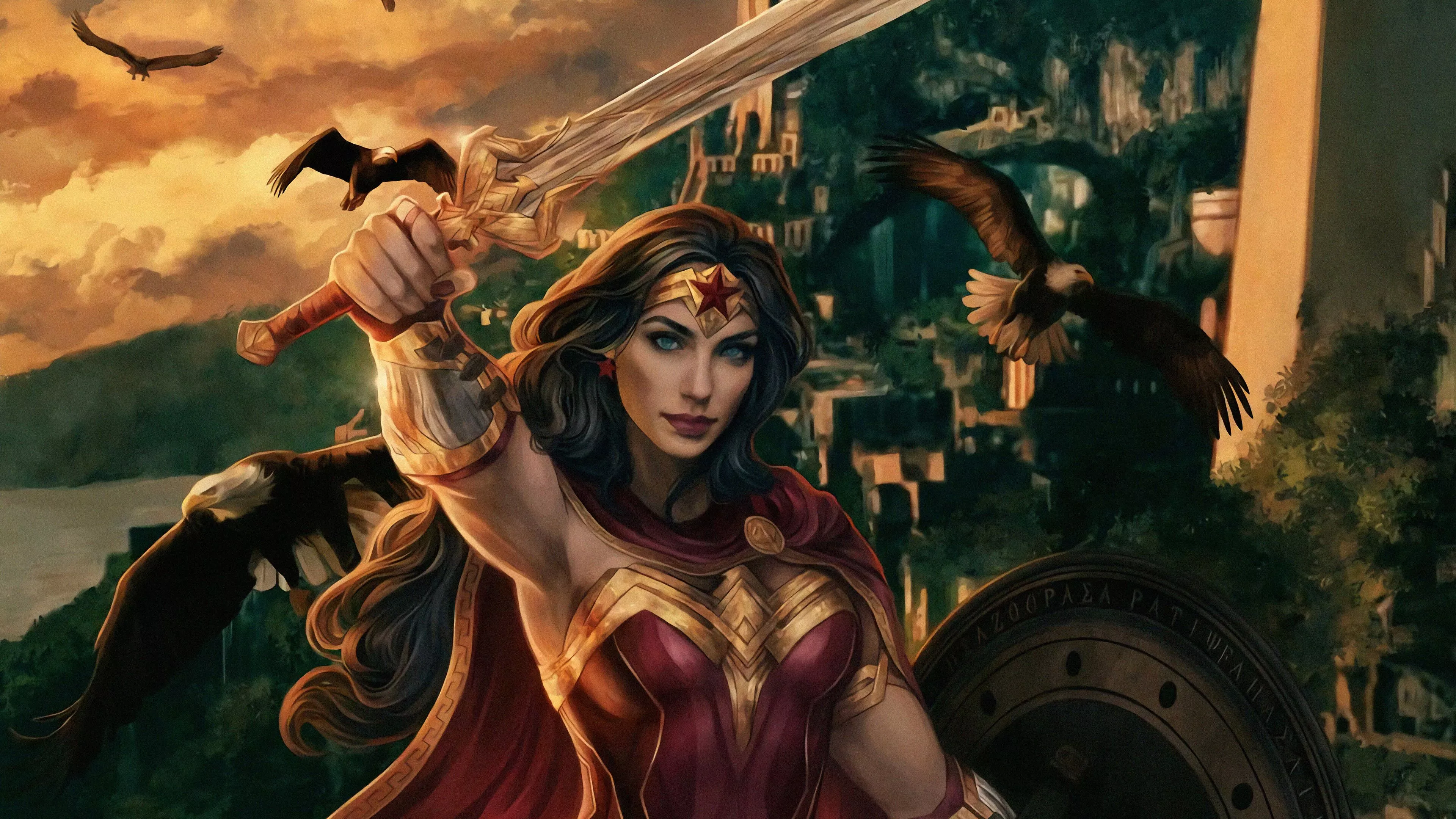 Wonder Woman Art Wallpaper
